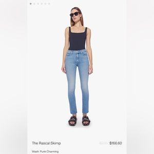 Mother Rascal Skimp Jeans in Punk Charming size 27